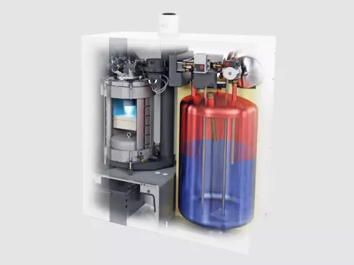 Cross-section oil boiler TOB