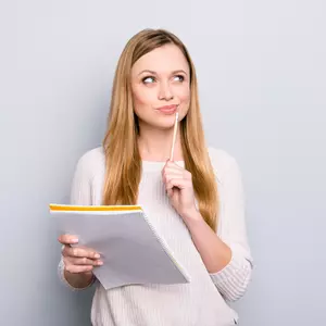 thoughtful woman