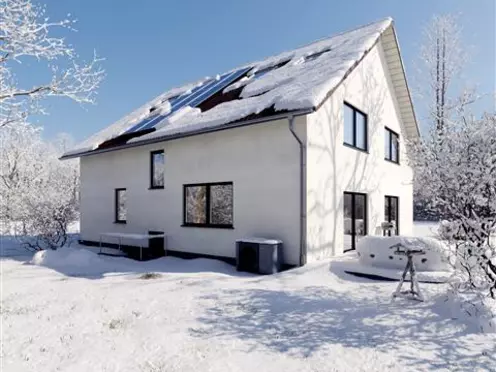 WOLF heat pump EFH renovated winter small