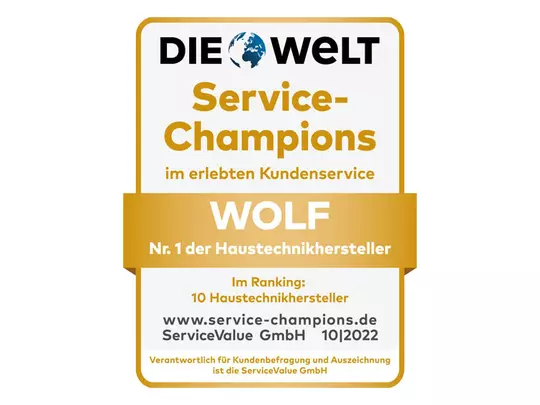 WOLF Service-Champion Goldsiegel 