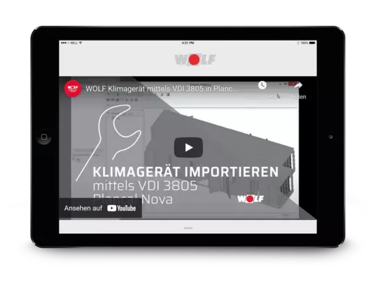 Service-Clip auf Tablet