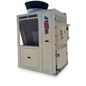 Bomba de calor con potencia de hasta 90kW y con coeficiente de rendimiento elevado