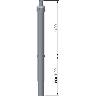 C3 | Ventouse verticale - Terminal verticale ocre DN110/160 - L=2000-2500 mm