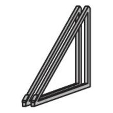 Ardoise - Support triangle en aluminium